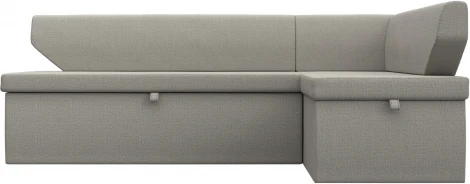 Диван кухонный угловой Омура правый угол (Бежевый/Рогожка) Лига Диванов арт.125895