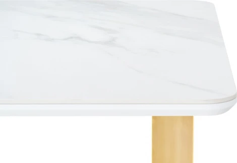 Керамический стол Селена 160 (Селена 2 160х90х77 белый мрамор / золото) Notta арт.572185