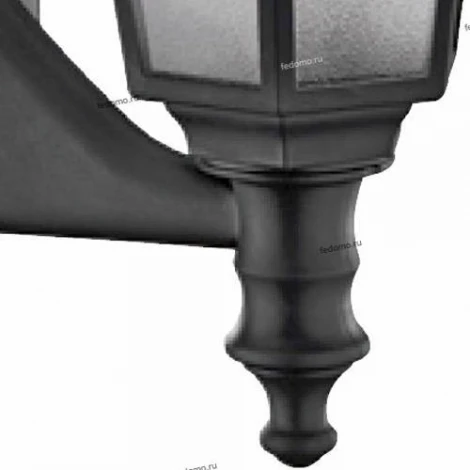 Бра уличное Horoz Бегония, 1 плафон, черный с белым