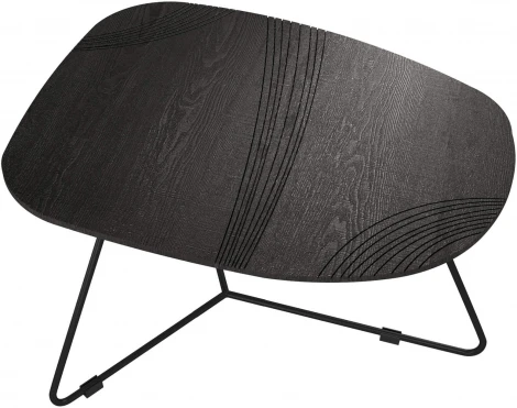 Столик журнальный Sheffilton SHT-CT52-2 сонора/черный муар