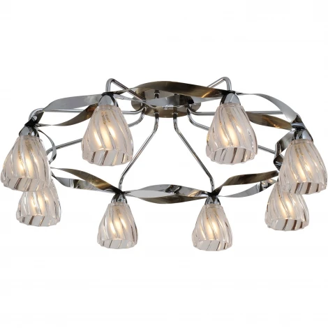 Потолочная люстра N-Light 405 405-08-53CAB chrome + antique brass