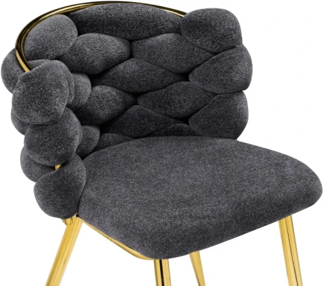 Стул Woodville на металлокаркасе Rendi gray / gold 15556