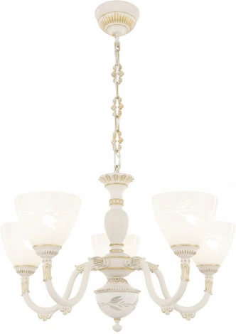 Подвесная люстра Arte Milano AM343837 347837/5 WT+G (220V, на цепи)