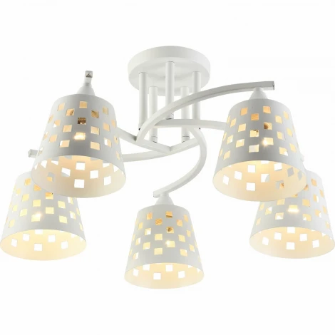 Потолочная люстра на штанге Reluce 01384-0.3-05 WH+CR (220V)