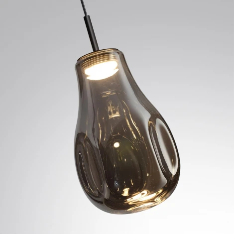 Подвесной светильник Odeon Light Nave 5098/4LC черный/дымчатый/металл/стекло LED 4W 4000K (220V, на проводе)