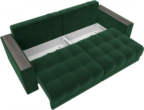 Диван прямой с декором Лига-049 НПБ Лига Диванов (Велюр) арт.128389