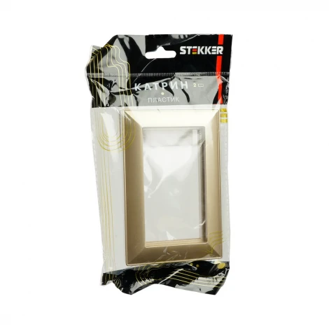 Рамка на 2 поста (золото) Stekker Катрин 50044