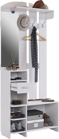 Прихожая Мила, цвет белое дерево Mebelson (арт.PR-0018.2552)