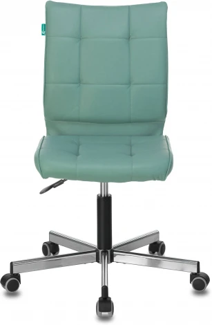 Кресло Бюрократ CH-330M/GREY без подлокотников серо-голубой Lincoln 212 искусственная кожа крестовина металл Stool Group арт.УТ000002995