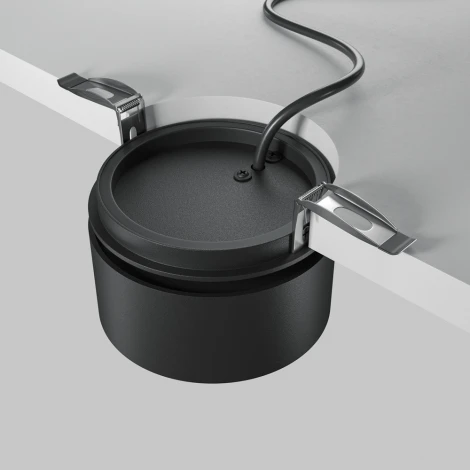 Встраиваемый светильник Maytoni Onda DL024-12W3K-B (LED, 220V, круглые)