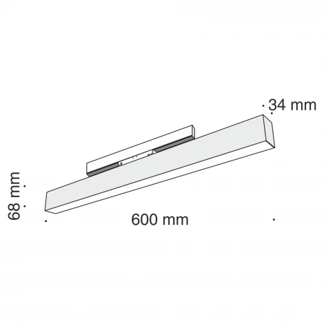 Трековый светильник Basis S35 3000K 20Вт 120° LED (магнитный) Maytoni Technical TR012-2-20W3K-B (48V)