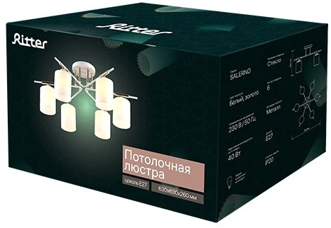 Потолочная люстра на штанге Ritter Salerno 52560 8