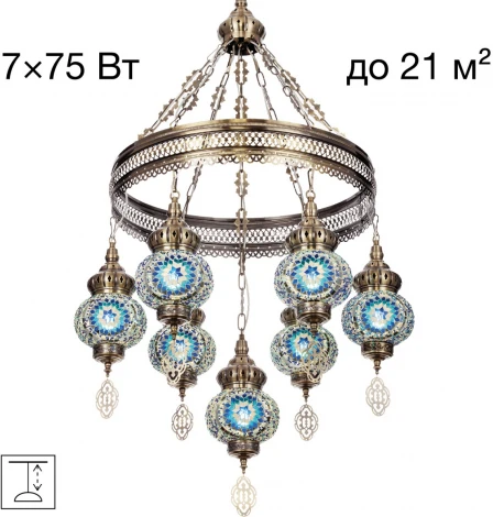 Подвесная люстра Citilux Каир CL419166 (220V, на цепи)