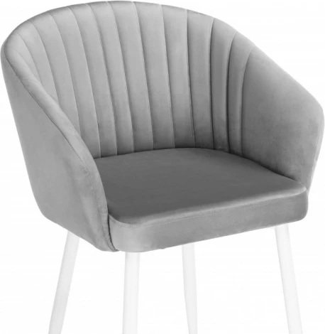 Кресло Корсо (Корсо светло-серое / белое) Notta арт.576744