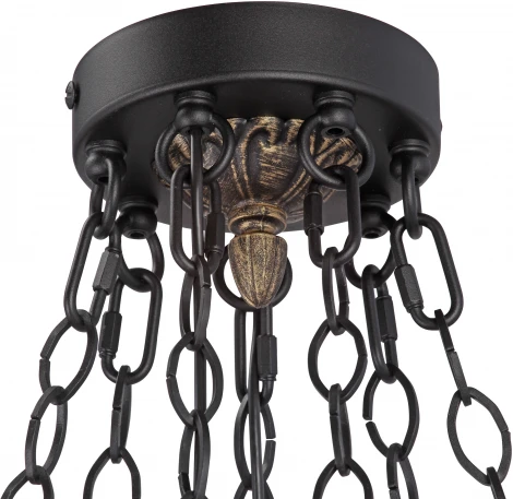 Подвесная люстра ярусная большая Vitaluce V1870-1/8+6, 14xE14 макс. 40Вт (220V, на цепи, факел)