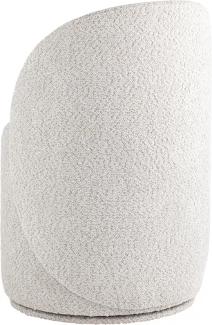 Пуф Loreen вращающийся букле светло-серый Stool Group (арт.УТ000039106)