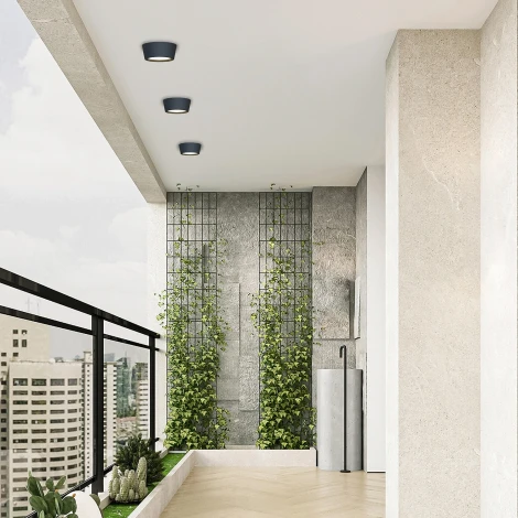 Потолочный светильник уличный Favourite Fantum 4675-1U (220V, круглые, IP54)