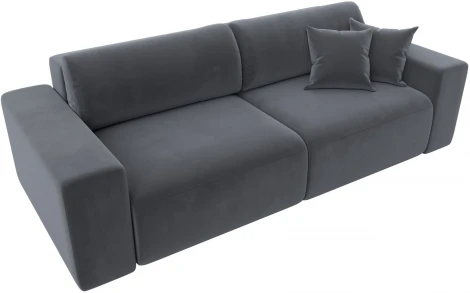 Диван прямой Лига-036 НПБ Классик (Серый/Велюр) Лига Диванов арт.121310