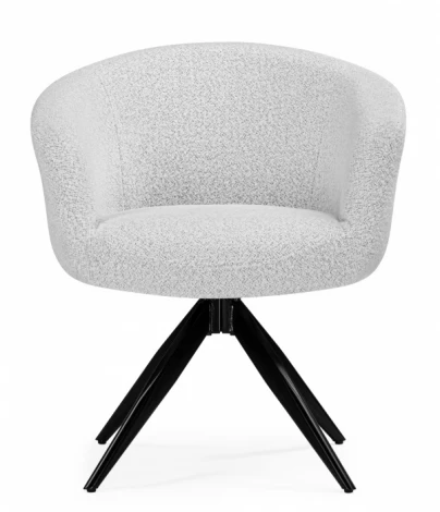 Обеденный стул Woodville Solomon (Металл, Букле/Черный) арт.15882