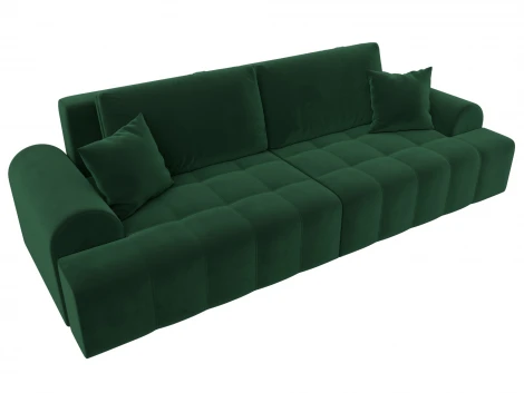 Диван прямой Лига-080 (ДСП/Пластик/Велюр/Зеленый) Лига Диванов 131116