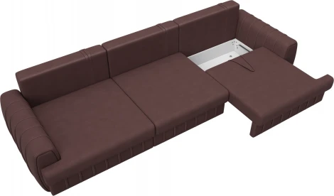 Диван прямой Лига-057 НПБ Лонг Лига Диванов (Замша) арт.129254