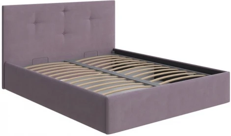 PROxSON Кровать Mono с бельевым ящиком (Ткань: Рогожка Тетра Слива) 160x200