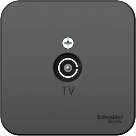 ТВ-розетка накладная оконечная (антрацит) Systeme Electric Blanca BLNTA000016