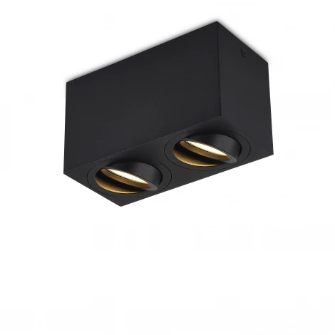 Накладной светодиодный светильник GU10 черный, без лампы Donolux Basis DL18613SQ2B