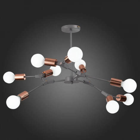 Потолочная люстра на штанге Evoluce Palare SLE106403-09 (220V, молекулы)