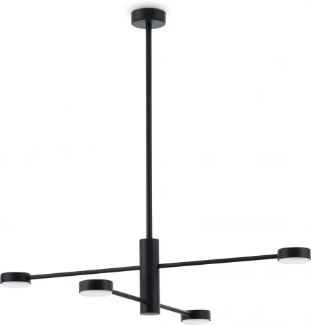 Потолочная люстра ярусная на штанге Freya Tactic FR5363CL-04B (220V, круглые)