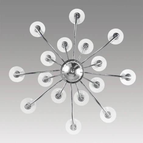 Подвесная люстра Lumion Incanto 8034/16 хром, металл/стекло Е14 16*40W 220V (на цепи, подсвечник, свеча)