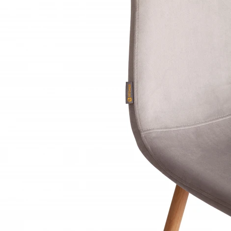 Стул Breeze/Бриз (мод. JSC-58)/2 шт. в упаковке велюр/металл, 44х53х86см, светло-серый HLR14/натуральный (Комплект из 2 шт.) Tetchair 24490