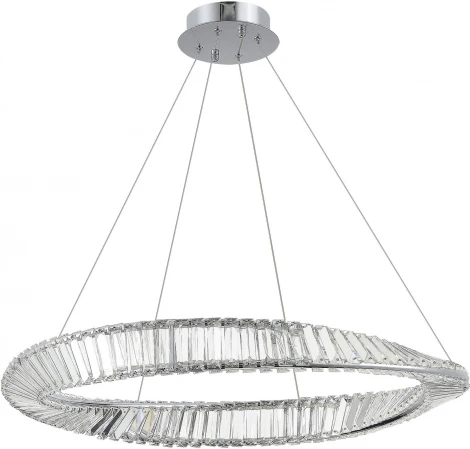 Подвесной светильник ST Luce Ritorto SL6204.111.01 Хром/Прозрачный LED 1*45W 4000K (220V, на тросе, круглые)