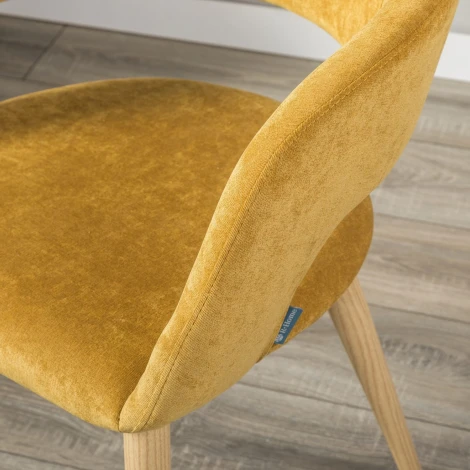 Стул R-Home Hugs желтый/нат.дуб