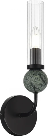 Бра ST Luce Medea SL1244.401.01 черный/прозрачный E14 1*40W (220V)