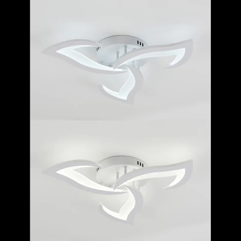 Потолочная люстра Natali Kovaltseva Simply LED LAMPS 81401 с пультом ДУ 60W, белый, LED (регулировка яркости, 220V)