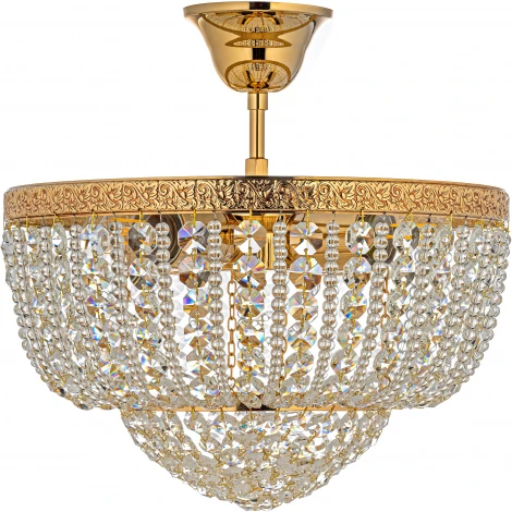 Потолочная люстра буше Arti Lampadari Favola E 1.3.30.502 G (220V, хрусталь)