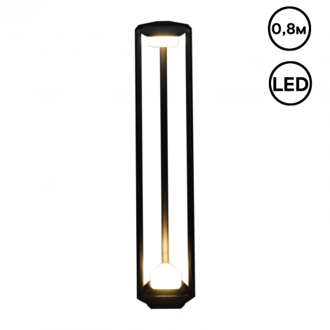 Наземный светильник светодиодный Reluce 09987-0.7-001JH 0.8M LED2X6W BK RLOS