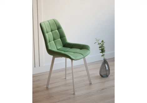 Стул на металлокаркасе Челси П фисташковый (zd 651) / белый 632502