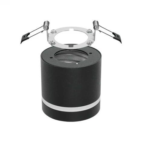 Точечный светильник накладной Wolta WSL-GX53/04BL под лампу GX53 Черный MODERNO