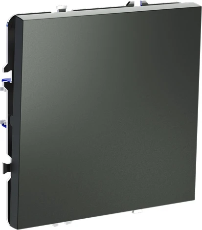 Выключатель с самовозвратом одноклавишный (титан) Voltum S70 VLS010606