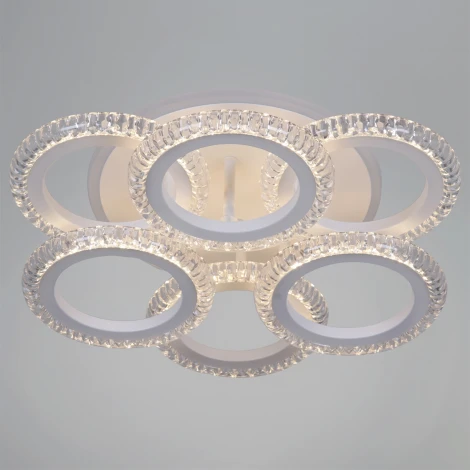 Потолочная люстра светодиодная на штанге с пультом с регулировкой цветовой температуры, яркости и ночным режимом Reluce 36890-0.3-3+3 WH (RGB)