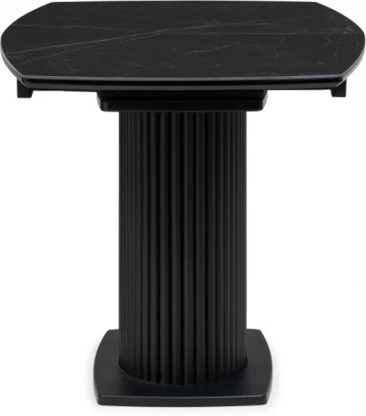 Керамический стол Фестер 140 (Фестер 140(180)х80х76 черный мрамор / черный) Notta арт.571396