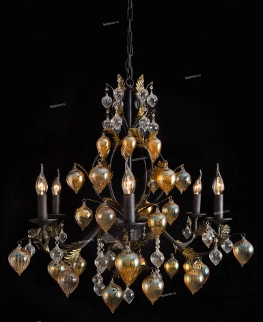 Подвесная люстра Arte Lamp Cipollino A1870LM-6BG