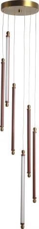 Подвесной светильник ST Luce Brick SL6225.303.06 Латунь/Терракотовый, Белый LED 6*5W 3000K