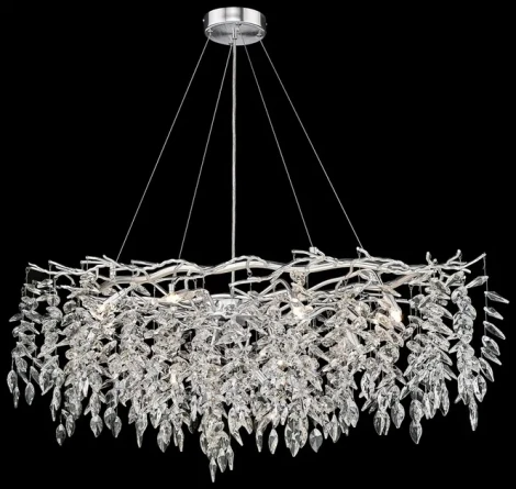 Люстра подвесная Damiana WE184.12.223 (220V, хрусталь, на тросе)