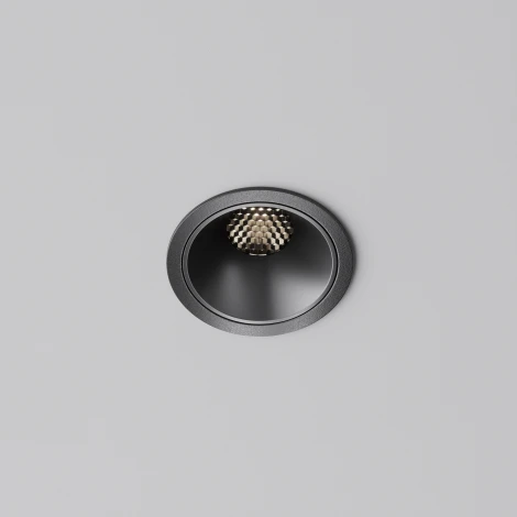 Встраиваемый светильник Maytoni Alfa LED DL043-01-10W4K-RD-B-1 (220V, круглые)