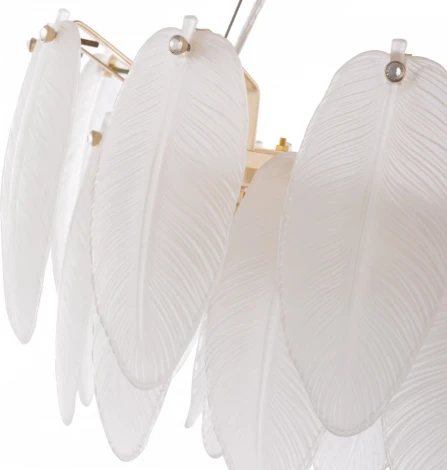 Подвесная люстра Arte Milano AM-4653 4653.D450.H240.E14.5 G (220V, на тросе, перо)