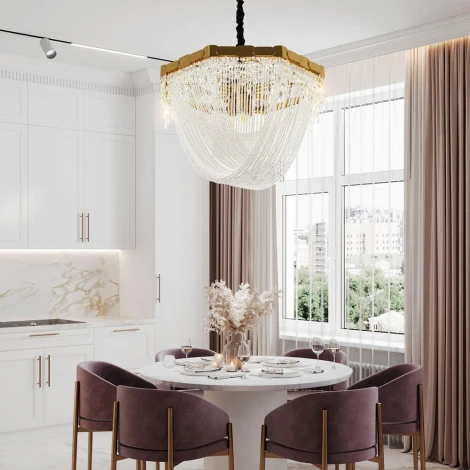 Подвесная люстра хрустальная Modelux MODELUX ML.316.9 BS