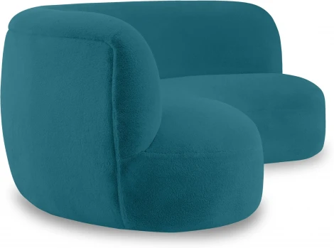 Диван Patti 2400 ОГОГО (арт.853243), (Мех/Бирюзовый)